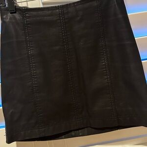 Free People Vegan Leather Mini Skirt